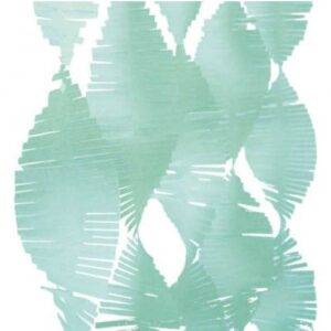 FRANJA DECORATIVA PAPEL 2,75 M VERDE MENTA
