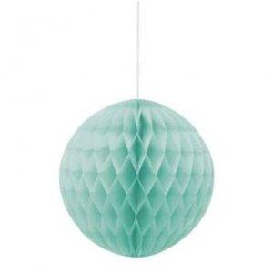 BOLA DE PAPEL DECORATIVA 8'' VERDE MENTA