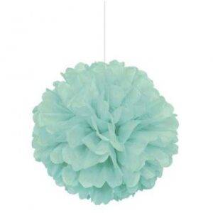 POM POM DECORATIVO PAPEL 16'' VERDE MENTA