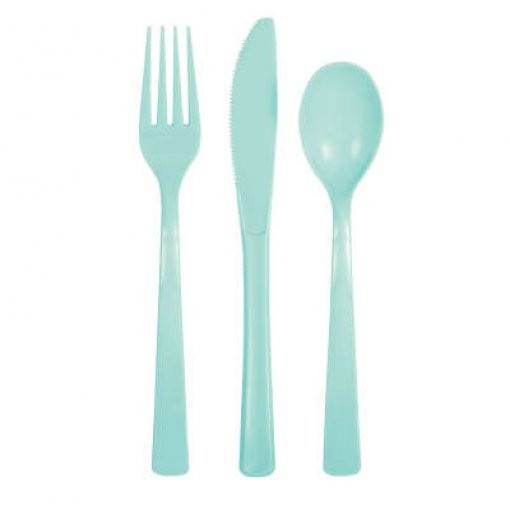 18 SORTIDO DE TALHERES VERDE MENTA