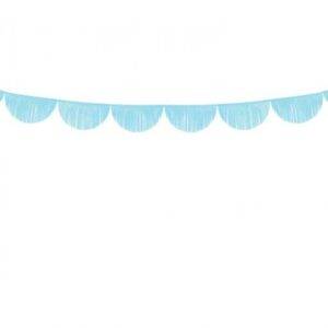 FRANJA DECORATIVA PAPEL RECORTADA 3 M AZUL CLARO