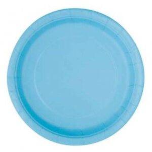 8 PRATOS 18 CM AZUL CLARO