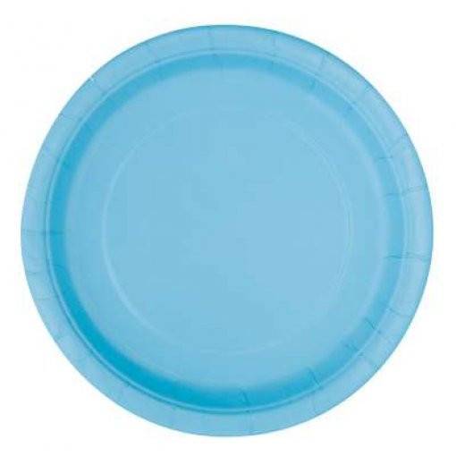 8 PRATOS 18 CM AZUL CLARO