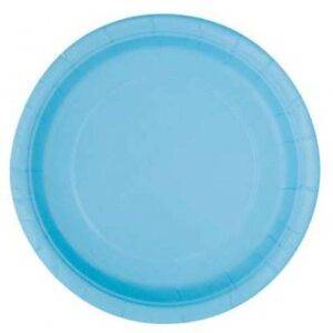 8 PRATOS 23 CM AZUL CLARO
