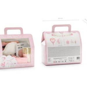 KIT DECORATIVO CHÁ DE BEBÊ ITS A GIRL 49 PEÇAS