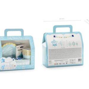KIT DECORATIVO CHÁ DE BEBÊ ITS A BOY 49 PEÇAS