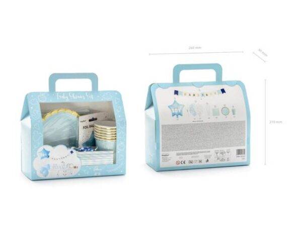KIT DECORATIVO CHÁ DE BEBÊ ITS A BOY 49 PEÇAS