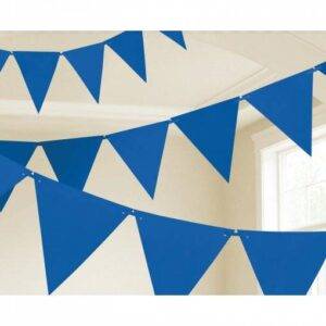 BANDEIRA TRIANGULAR PAPEL 4,5 M AZUL MÉDIO