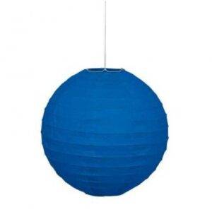 LANTERNA PAPEL 10'' AZUL MÉDIO