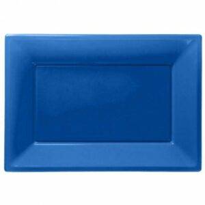 3 TRAVESSAS PLÁSTICO 33 X 23 CM AZUL MÉDIO