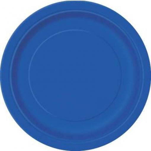 8 PRATOS 23 CM AZUL MÉDIO