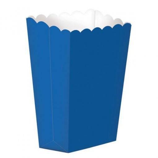 10 CAIXAS DE PIPOCAS LARGE AZUL MÉDIO