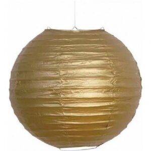 LANTERNA PAPEL 10'' DOURADO