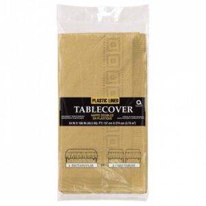 TOALHA DE MESA PAPEL 1,37 X 2,75 M DOURADO