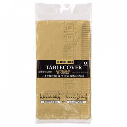 TOALHA DE MESA PAPEL 1,37 X 2,75 M DOURADO