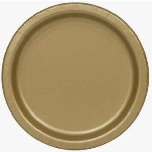 20 PRATOS 18 CM DOURADO