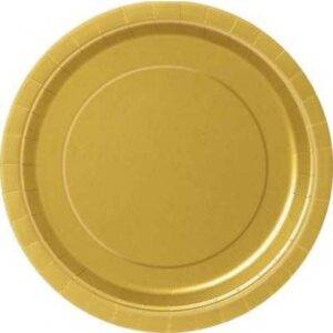 8 PRATOS 18 CM DOURADO
