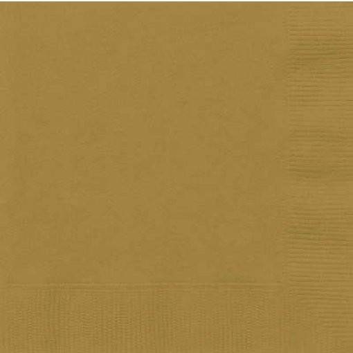 20 GUARDANAPOS 25 CM DOURADO
