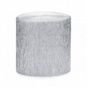 4 FITAS CREPE 5 CM/10 M PRATEADO