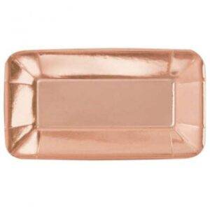 8 MINI TRAVESSA RETANGULAR 23X13 CM ROSE GOLD