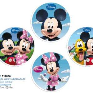 Hóstia Mickey e Amigos 20 cm 4 mod. cx.12