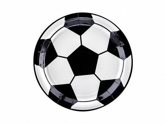 Pratos de papel tema Futebol, mix, 18 cm