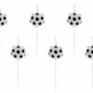 Velas de aniversário, bolas de futebol, 2,5 cm
