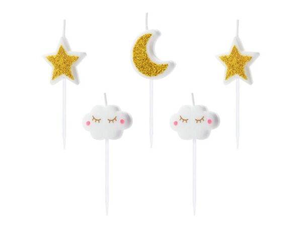 Velas de aniversário Little Star, mix, 2-3 cm