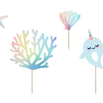Toppers Narwhal, mix, 10-15,5 cm