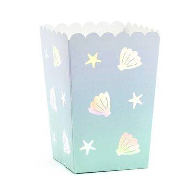 Caixas para pipoca Narwhal, mix, 7x7x12,5 cm