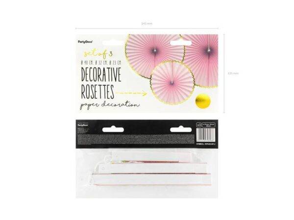Rosetas decorativas Gostoso, rosa claro