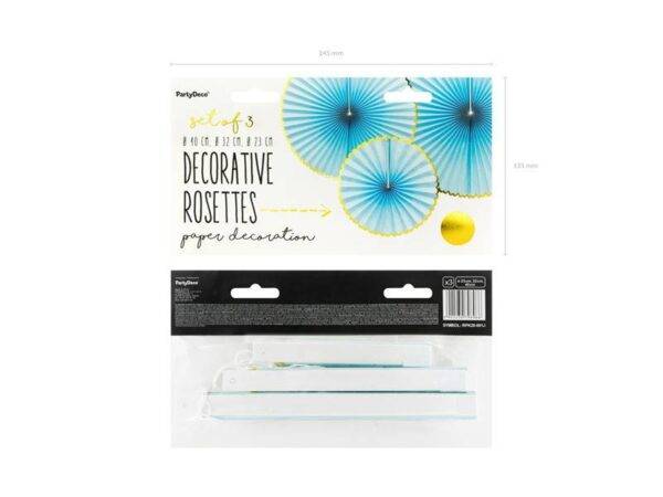 Rosetas Decorativas Gostosas, Azul Claro