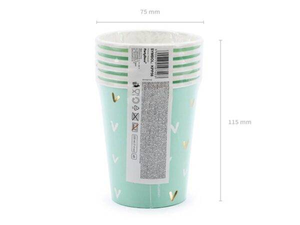 Copos de papel Cactus, mix, 220 ml