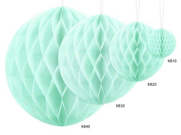 Bola de favo de mel, hortelã leve, 20 cm