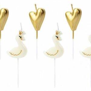 Velas de aniversário Lovely Swan, mix, 3,5-4 cm