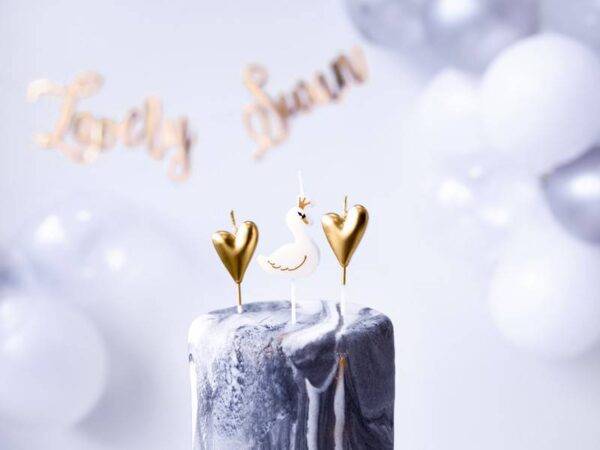 Velas de aniversário Lovely Swan, mix, 3,5-4 cm