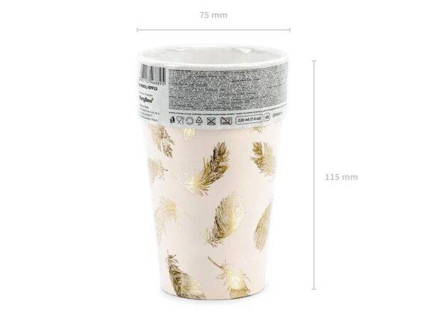Copos de papel Lovely Swan, 220 ml
