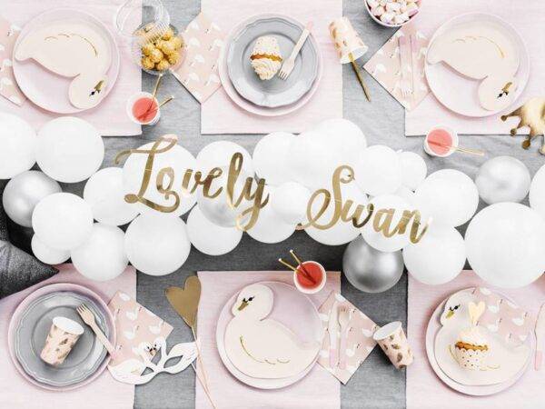 Copos de papel Lovely Swan, 220 ml