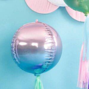 Balão de Foil violeta e azul, 35 cm
