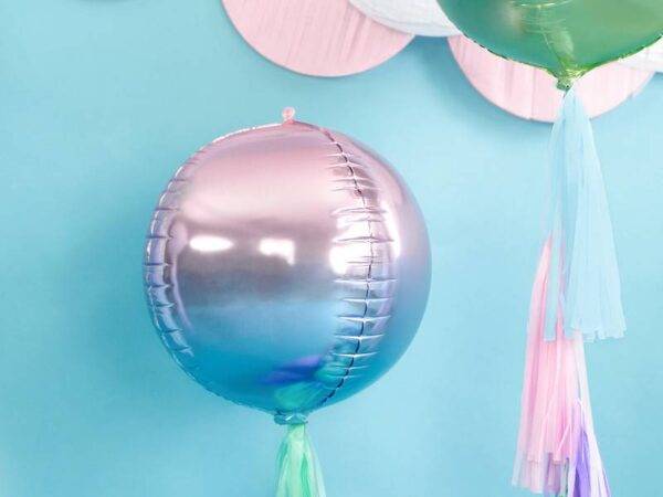 Balão de Foil violeta e azul, 35 cm