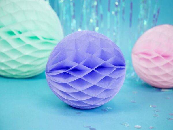 Bola de favo de mel, lilás, 20 cm