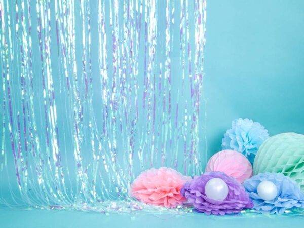 Tissue paper Pompom, azul claro enevoado, 25 cm
