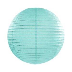 Lanterna de papel, azul tiffany, 35 cm
