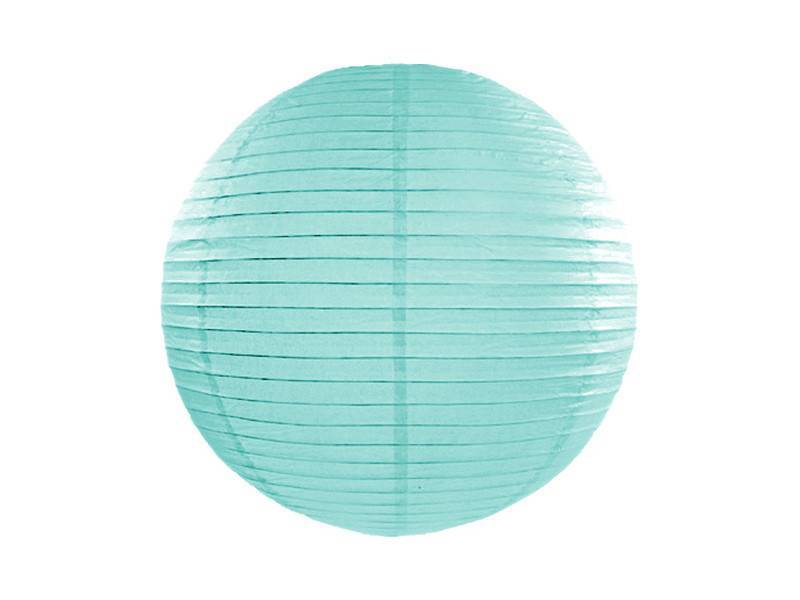 Lanterna de papel, azul tiffany, 35 cm