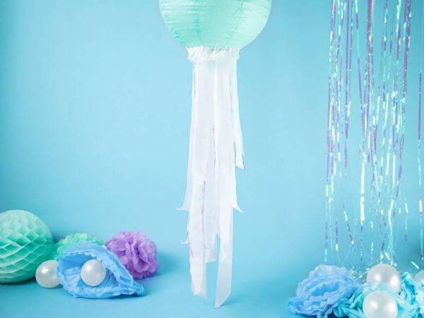 Lanterna de papel, azul tiffany, 35 cm