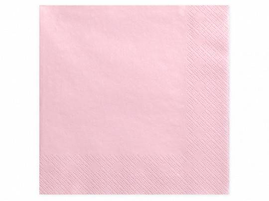 Guardanapos, 3 camadas, rosa claro, 40x40 cm
