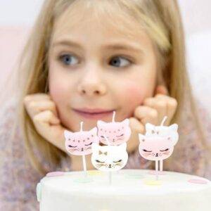 Velas de aniversário Gato, 2 cm