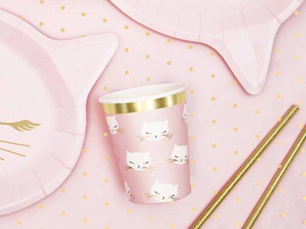 Copos de papel Cat, 200 ml