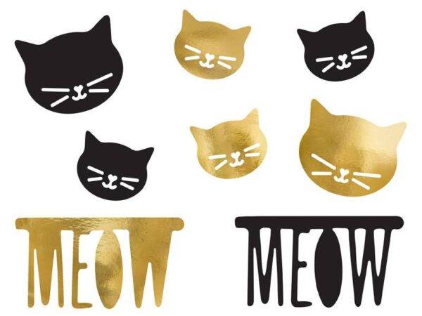 Decorações de papel Cat, mix