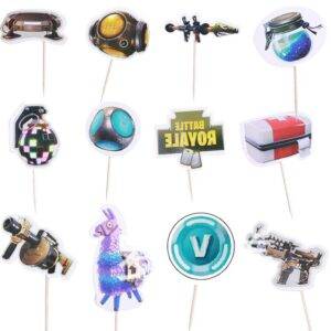 24 Topper cupcakes tema Fortnite